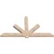 Ekena Millwork Kennewick Smooth Timber Gable Bracket, Douglas Fir, 84"W x 45"H x 3 1/2"D x 5 1/2"F, 13/12 Pitch GBW084X45X0406KEN00SDF - alternate 2